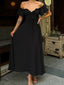 The Bella Off-Shoulder Maxi Dress – 1004