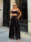 Luxe Satin Wide-Leg Pants – 1104