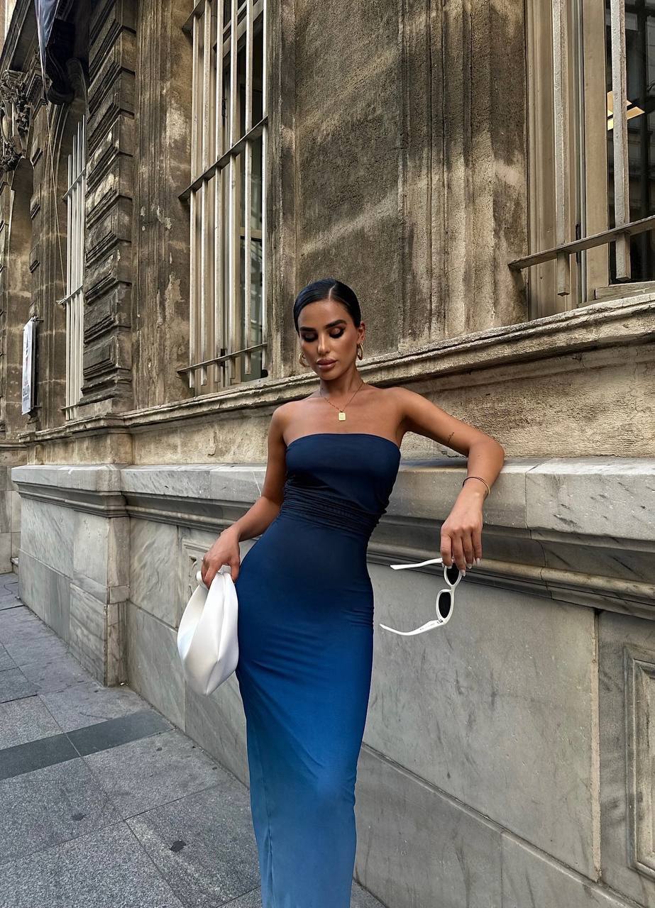 The Ombre Elegance Maxi Dress – 1102