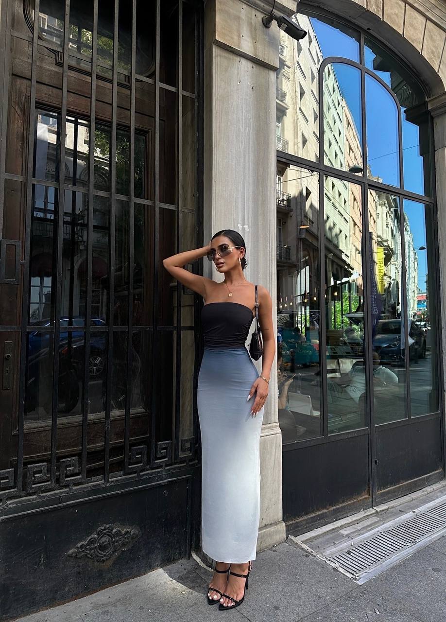 The Ombre Elegance Maxi Dress – 1102