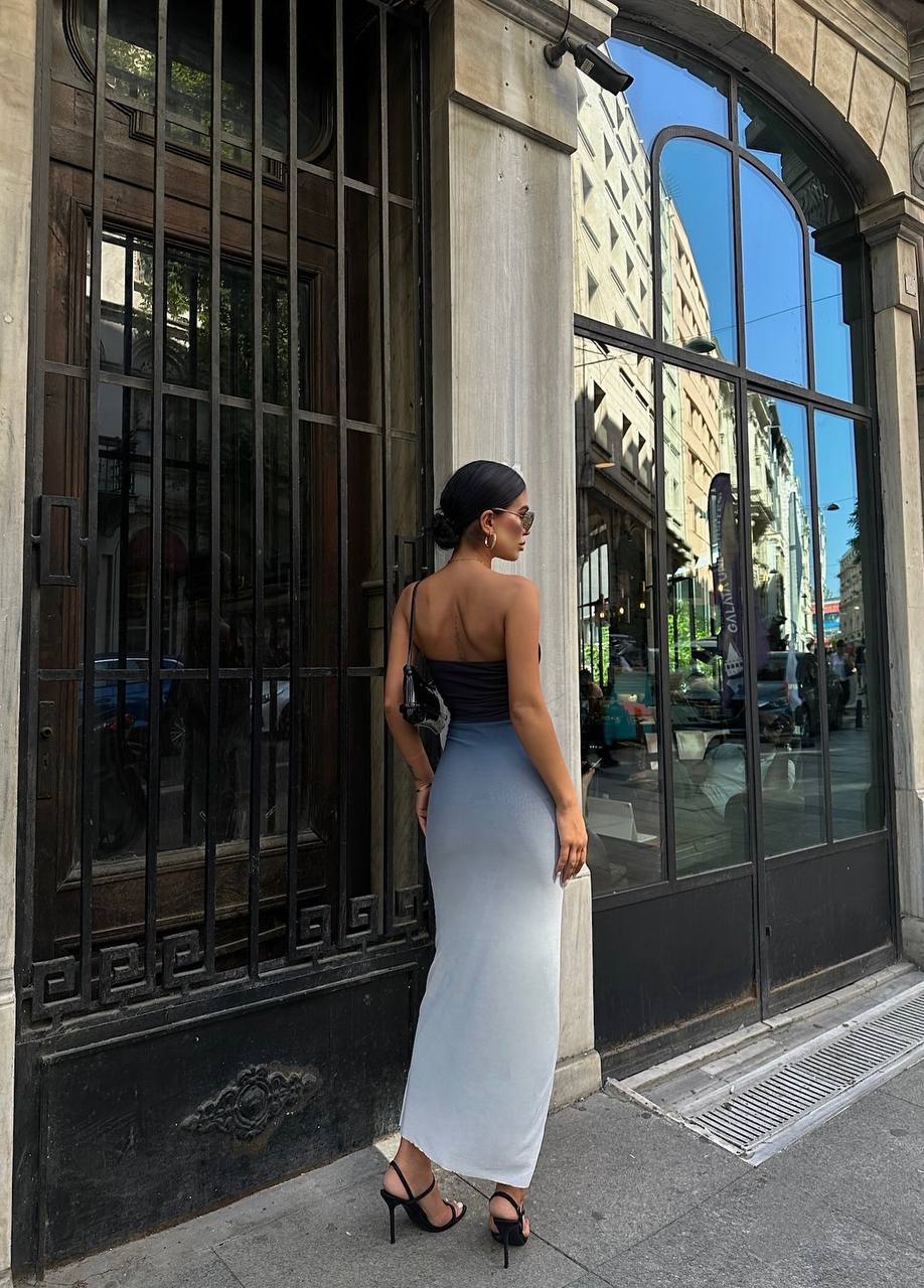 The Ombre Elegance Maxi Dress – 1102