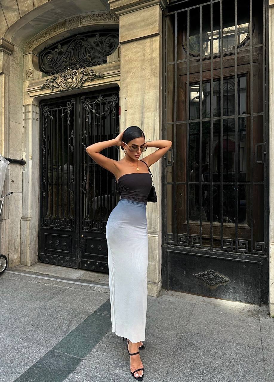 The Ombre Elegance Maxi Dress – 1102