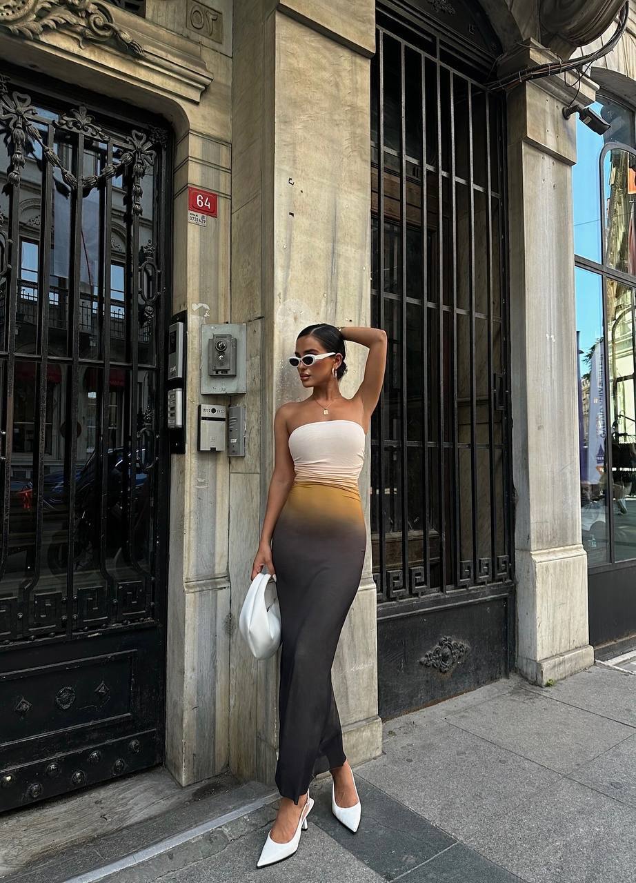 The Ombre Elegance Maxi Dress – 1102