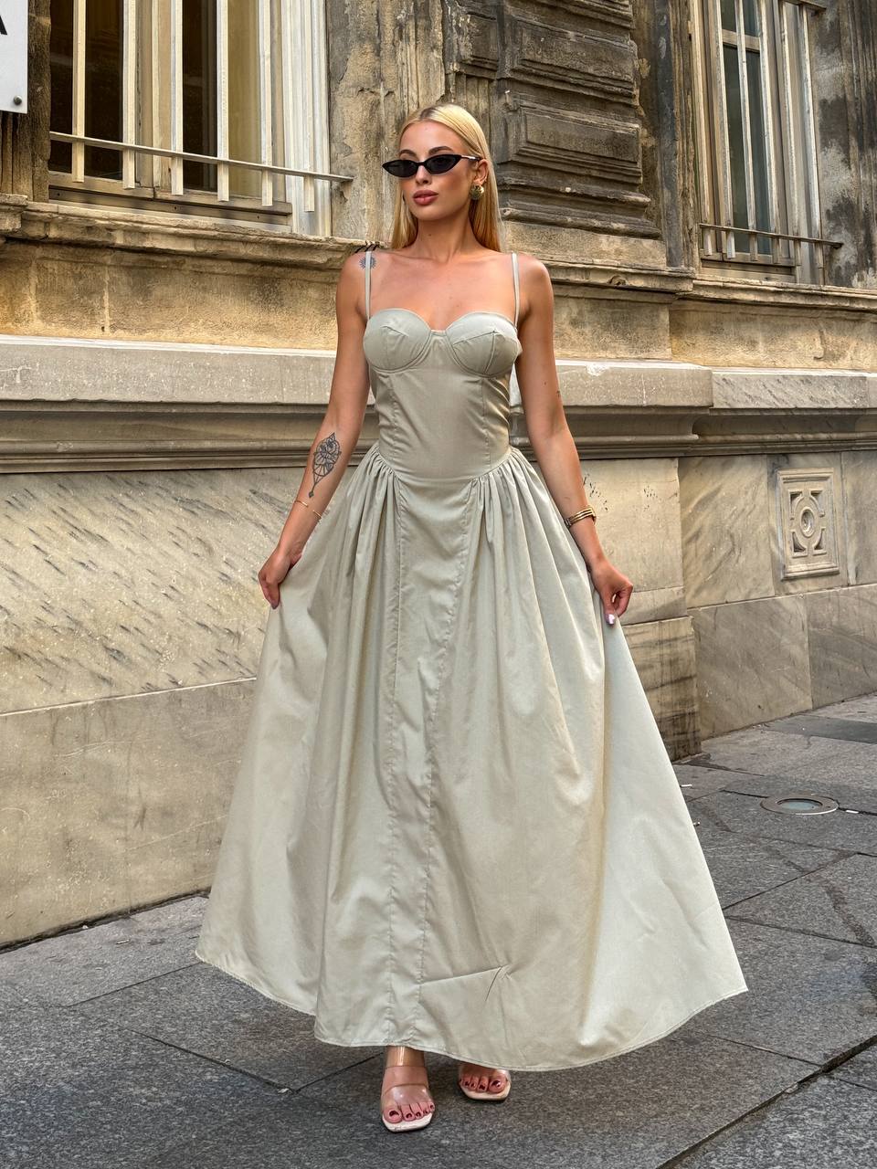 The Timeless Luxe Corset Maxi Dress – 1098