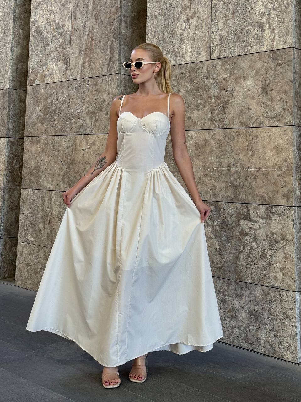 The Timeless Luxe Corset Maxi Dress – 1098