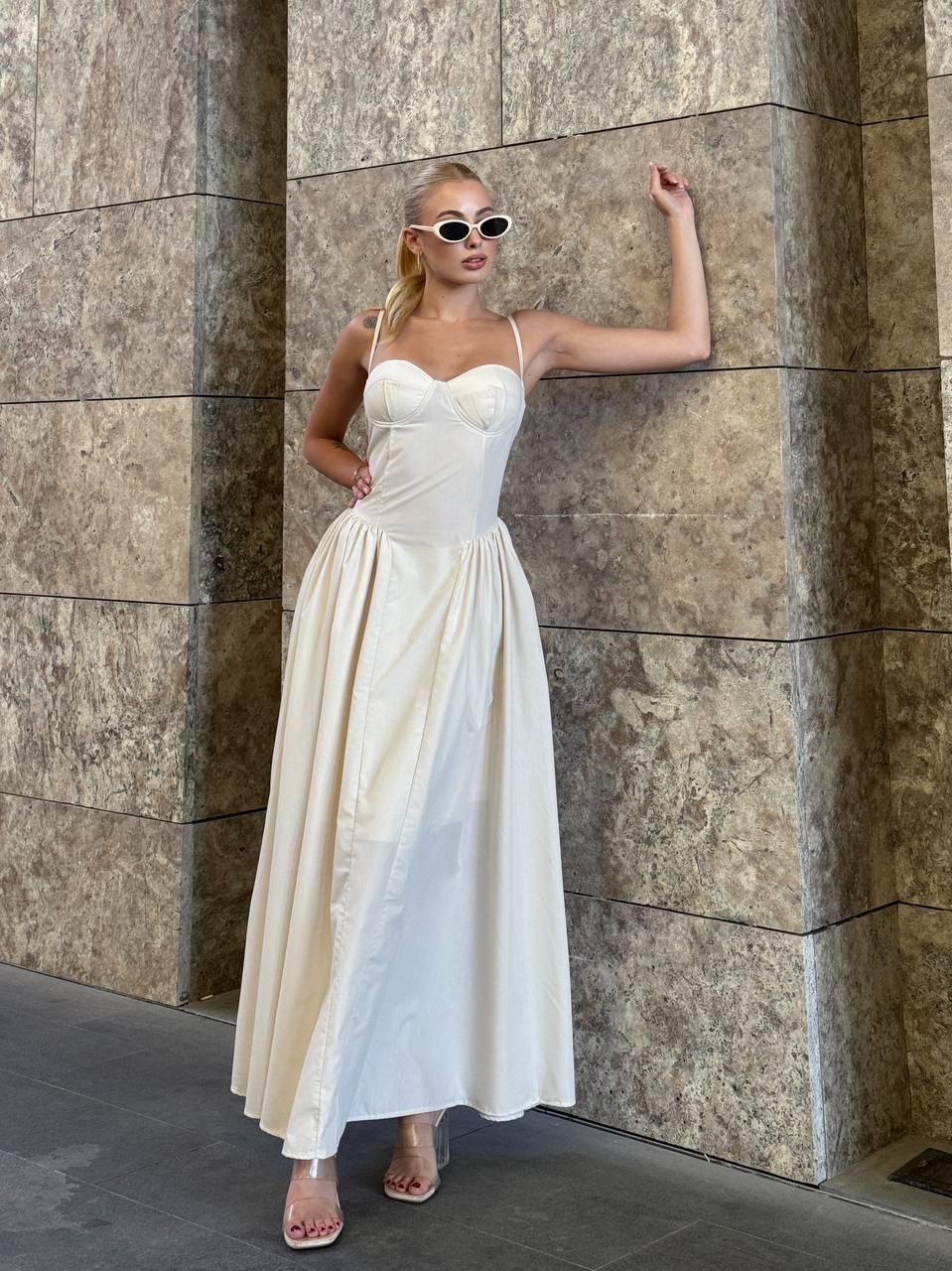 The Timeless Luxe Corset Maxi Dress – 1098