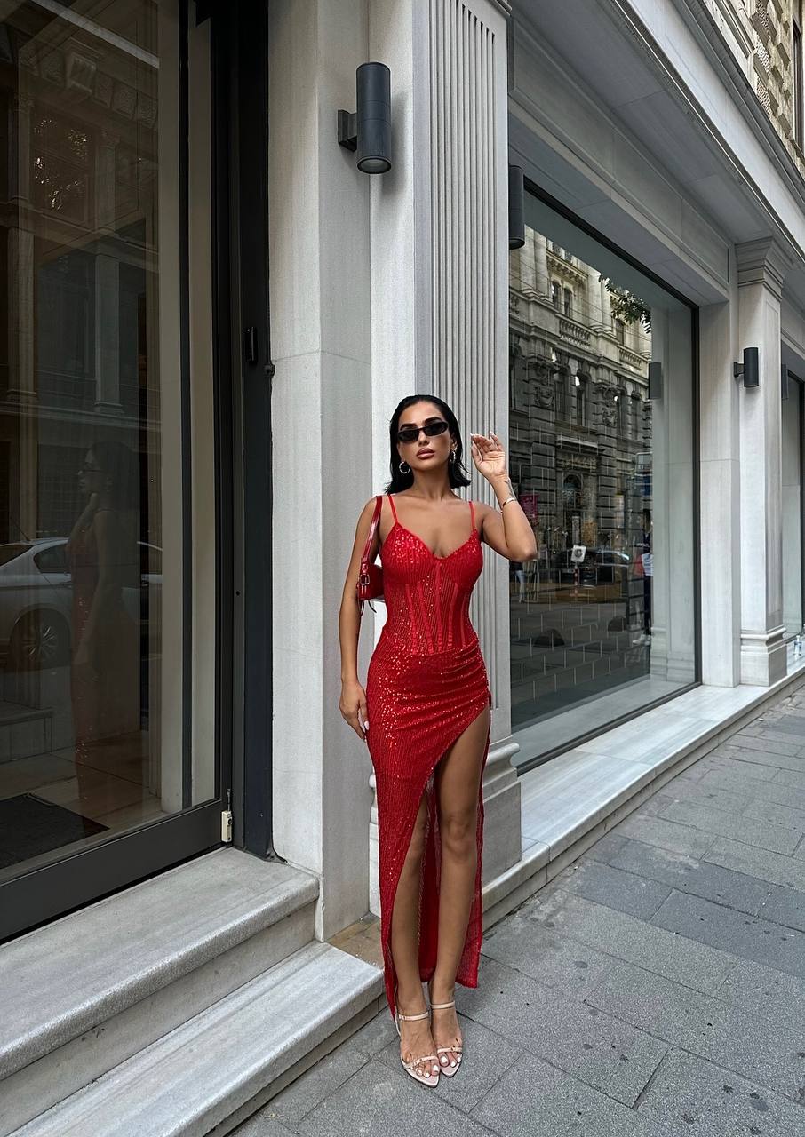 The Luxe Sequin Gown Maxi Dress - 1030