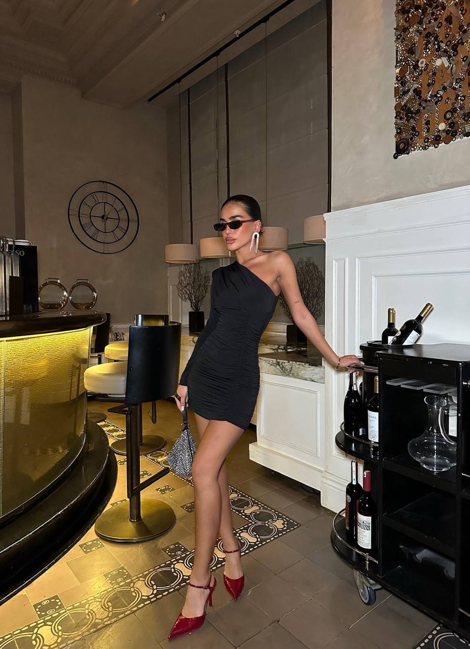 The Ruby One-Shoulder Mini Dress - 1014