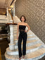 The Luxe Strapless Mesh Panel Set Chic Two-Piece - 1166