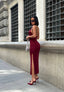 The Palermo Backless Maxi Dress Sultry Sophistication - 1182