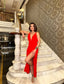 The Ravena Plunge Maxi Dress Bold & Elegant - 1193