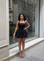 The Bella Halter Bubble Mini Dress Luxe Edition - 1214
