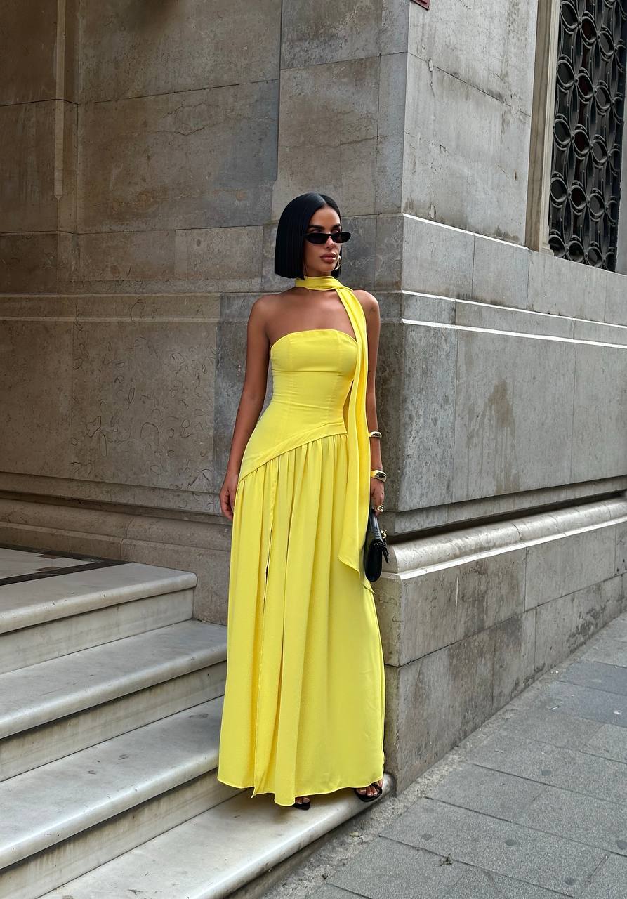 The Radiance One-Shoulder Maxi Dress - 1238