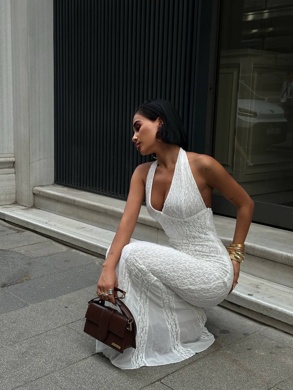 The Seraphina Halter Backless Maxi Dress - 1240