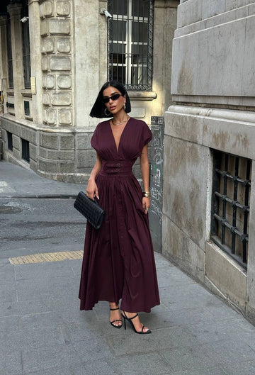 The Celeste Belted Maxi Dress - 1239