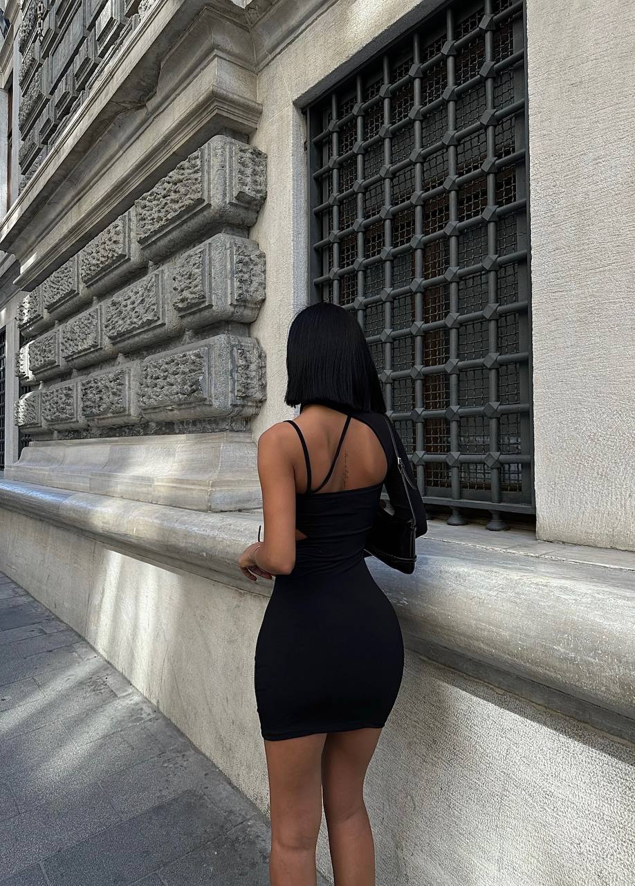 The Luxe Asymmetrical Sequin Mini Dress – 1088