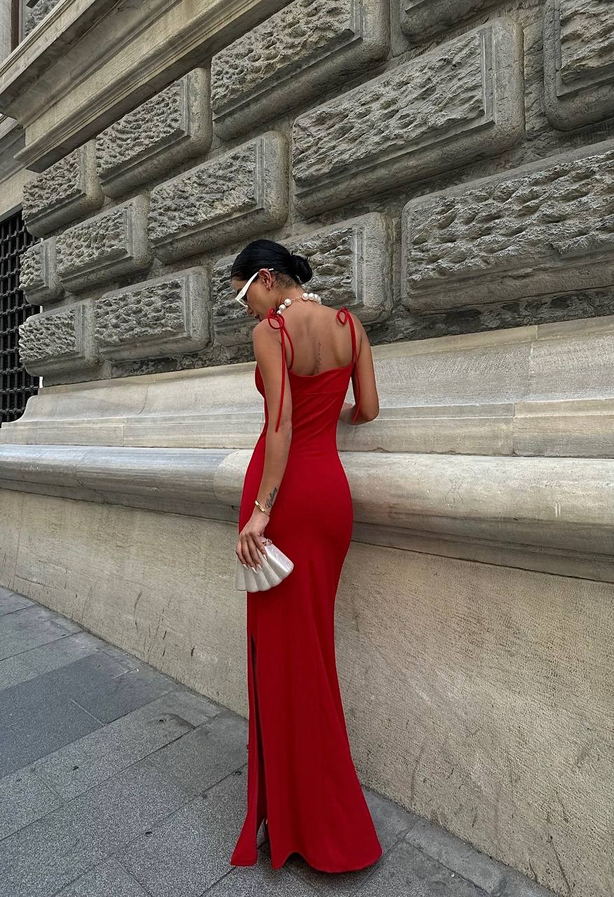 The Luxe Scallop Maxi Dress – 1083