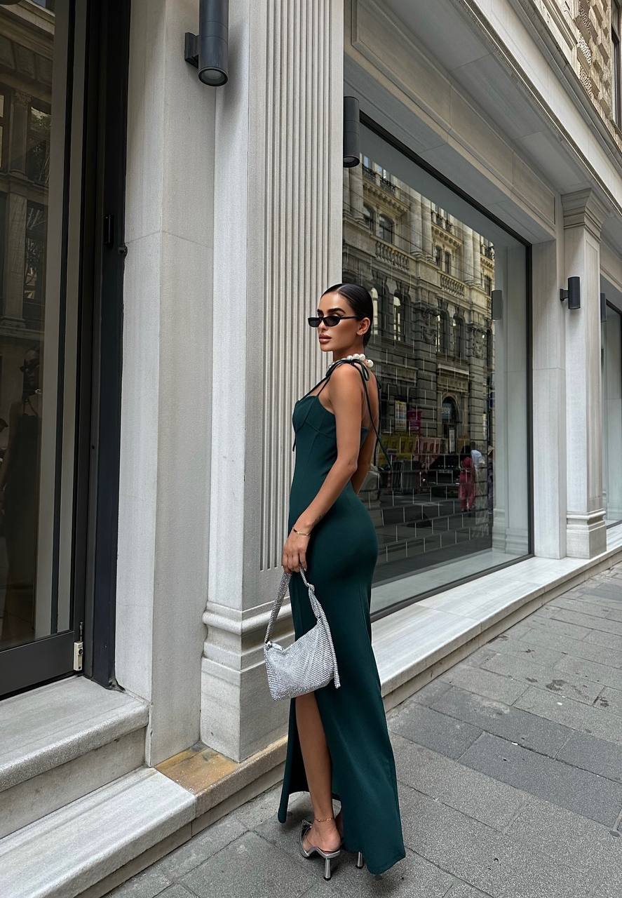 The Luxe Scallop Maxi Dress – 1083