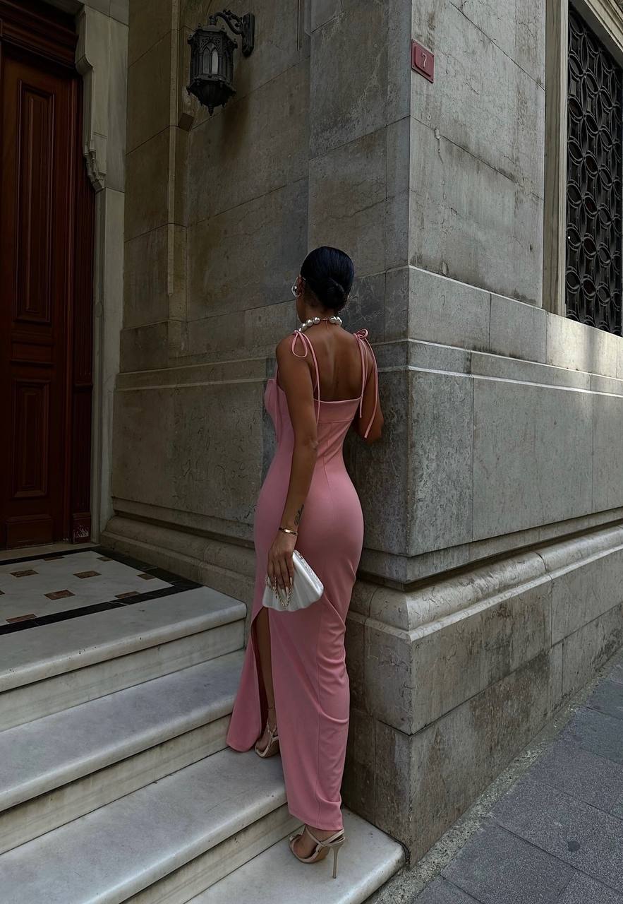 The Luxe Scallop Maxi Dress – 1083