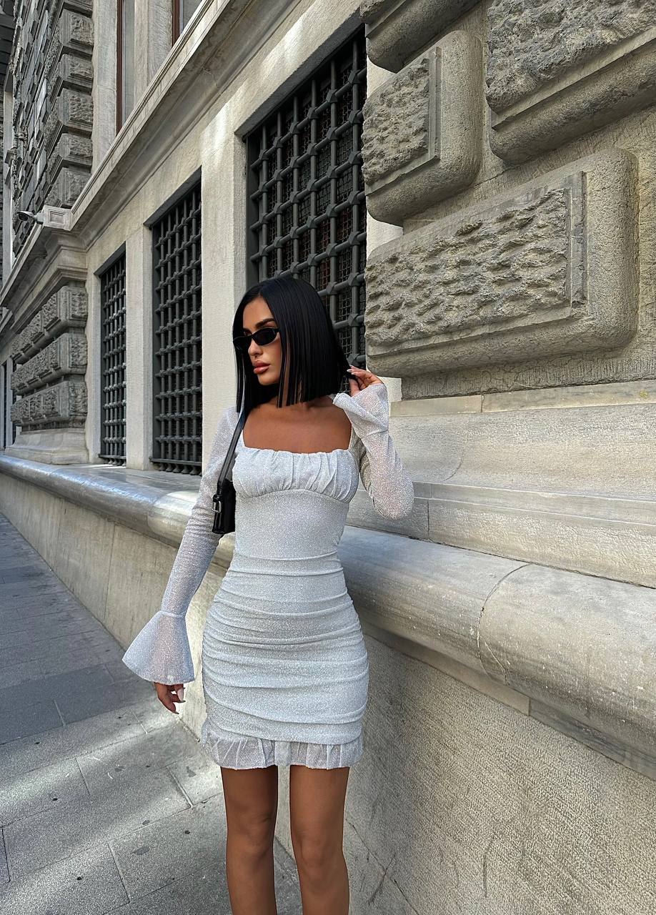 The Bella Flare Sleeve Mini Dress – 1079