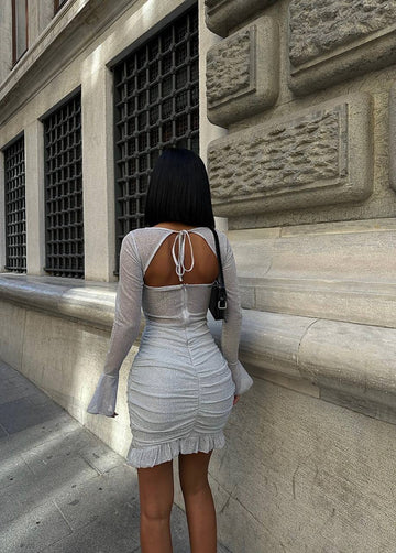 The Bella Flare Sleeve Mini Dress – 1079