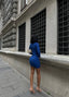 The Seamline Ribbed Long Sleeve Mini Dress - 1069