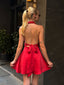 The Allure Satin Halter Mini Dress - 1018