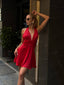 The Allure Satin Halter Mini Dress - 1018