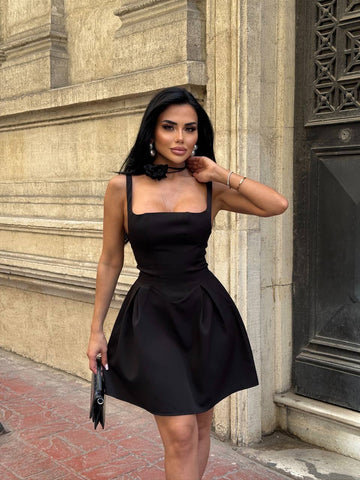 The Bella Curve Mini Dress Sleek & Sweet - 1215