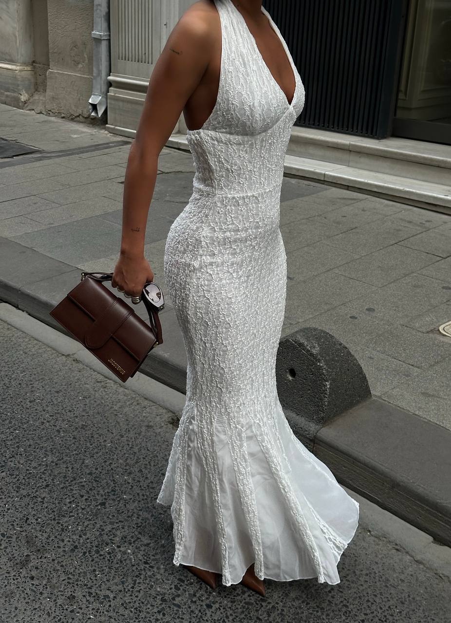 The Seraphina Halter Backless Maxi Dress - 1240