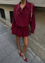 The Luxe Pleated Shirt Dress - 1024
