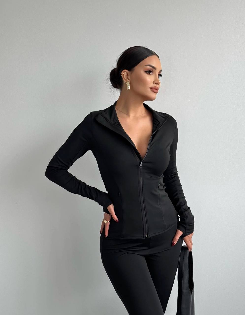 The Luxe Zip-Up Two-Piece Set – 1038