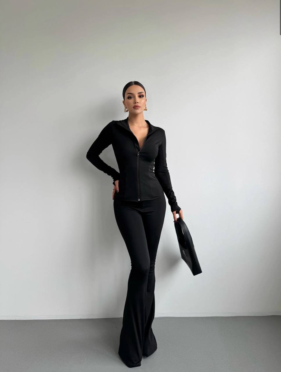 The Luxe Zip-Up Two-Piece Set – 1038