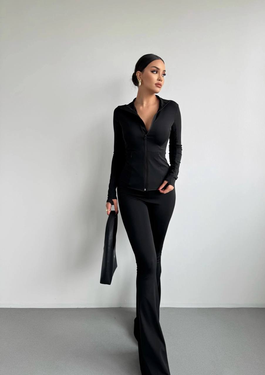 The Luxe Zip-Up Two-Piece Set – 1038