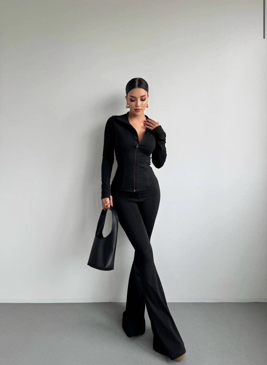 The Luxe Zip-Up Two-Piece Set – 1038