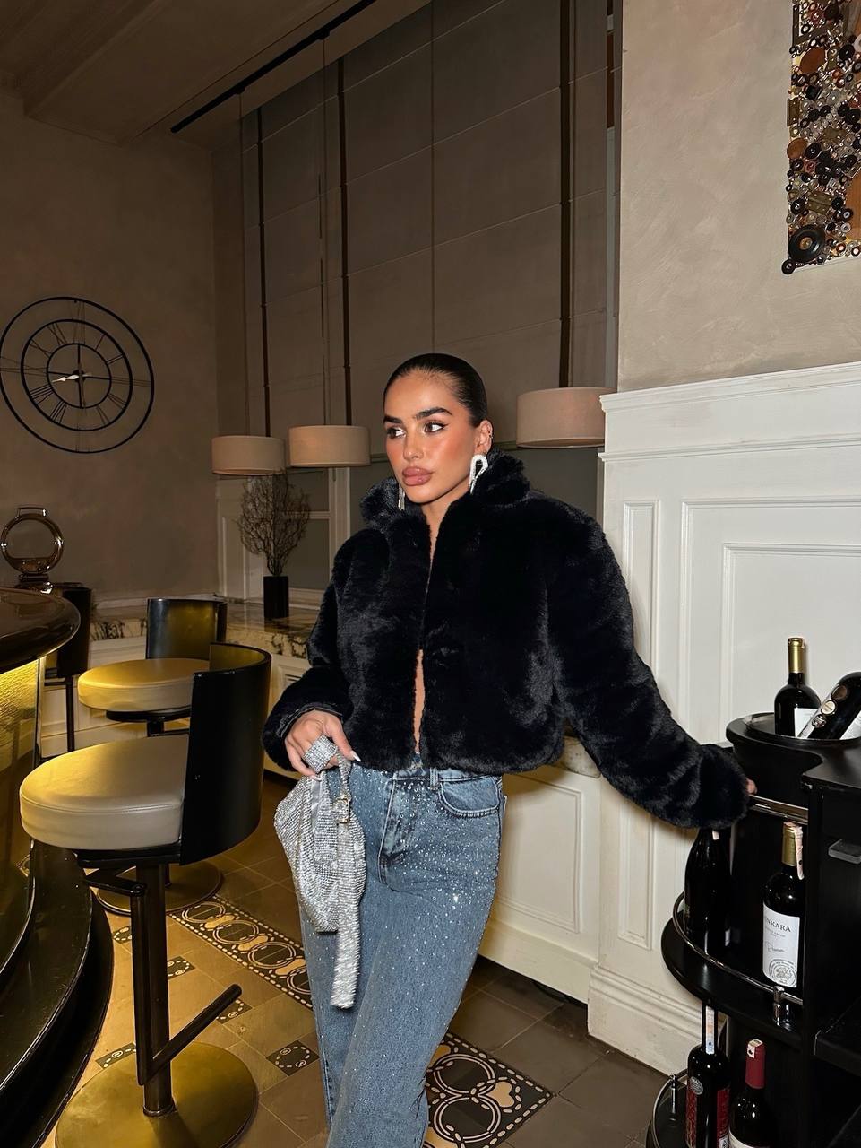 The Luxe Faux Cropped Jacket – 1037