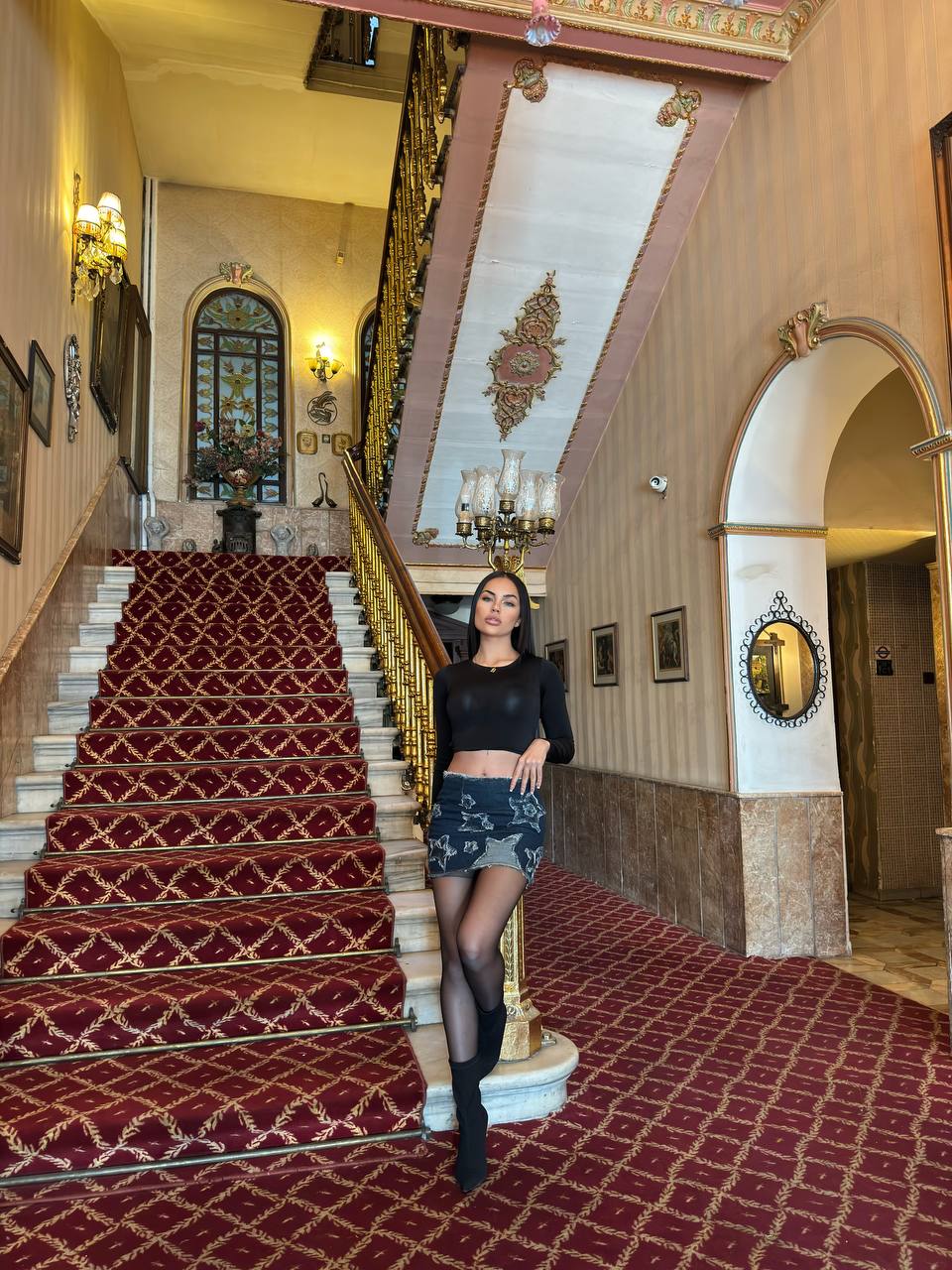 Starry Denim Mini Skirt - 1028