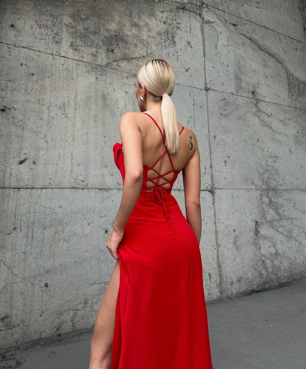 The Vivienne Spaghetti Strap Gown Maxi Dress- 1015