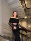 The Seraphina Off-Shoulder Gown Maxi Dress- 1012