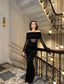 The Seraphina Off-Shoulder Gown Maxi Dress- 1012