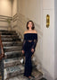 The Seraphina Off-Shoulder Gown Maxi Dress- 1012