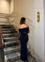 The Seraphina Off-Shoulder Gown Maxi Dress- 1012