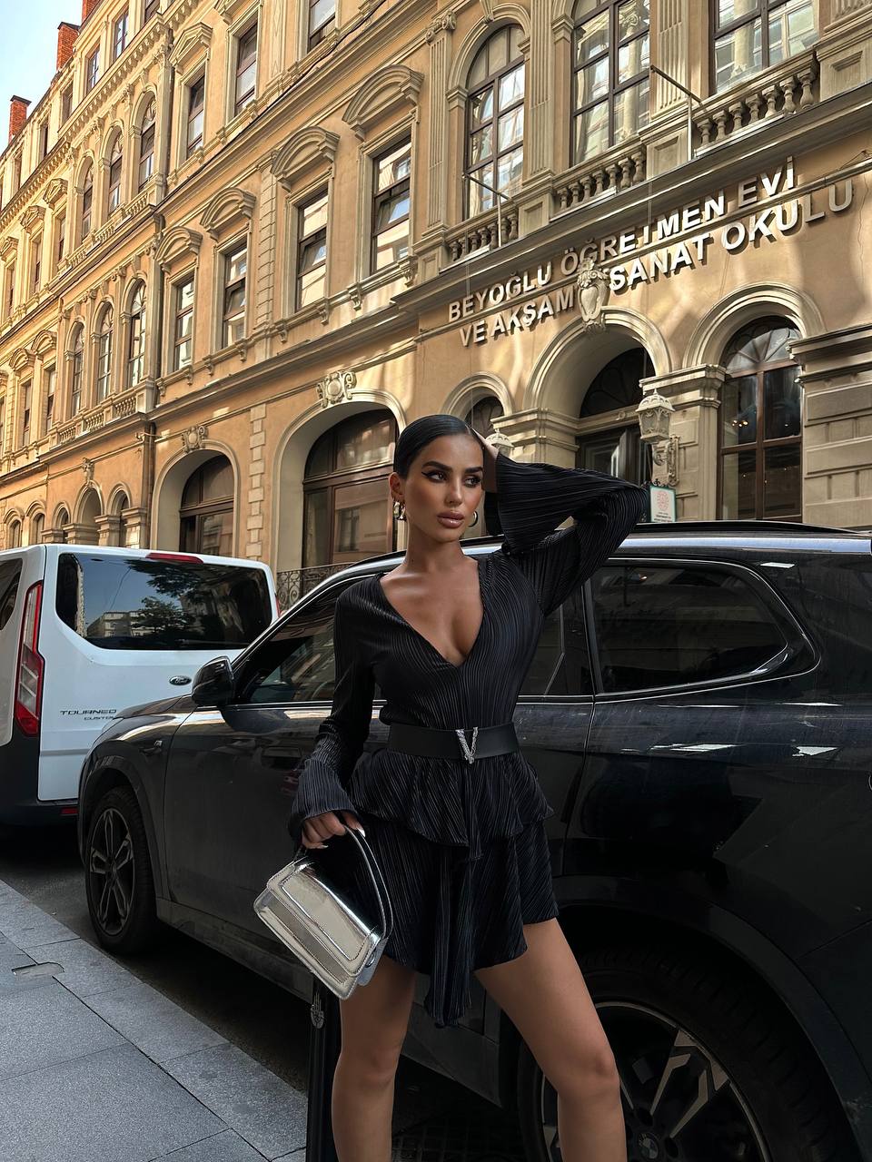 The Bella Pleated Mini Dress – 1006