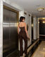 The Luxe Strapless Mesh Panel Set Chic Two-Piece - 1166