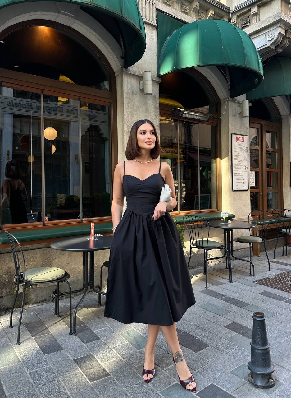 The Seraphina Sweetheart Corset Midi Dress - 1199