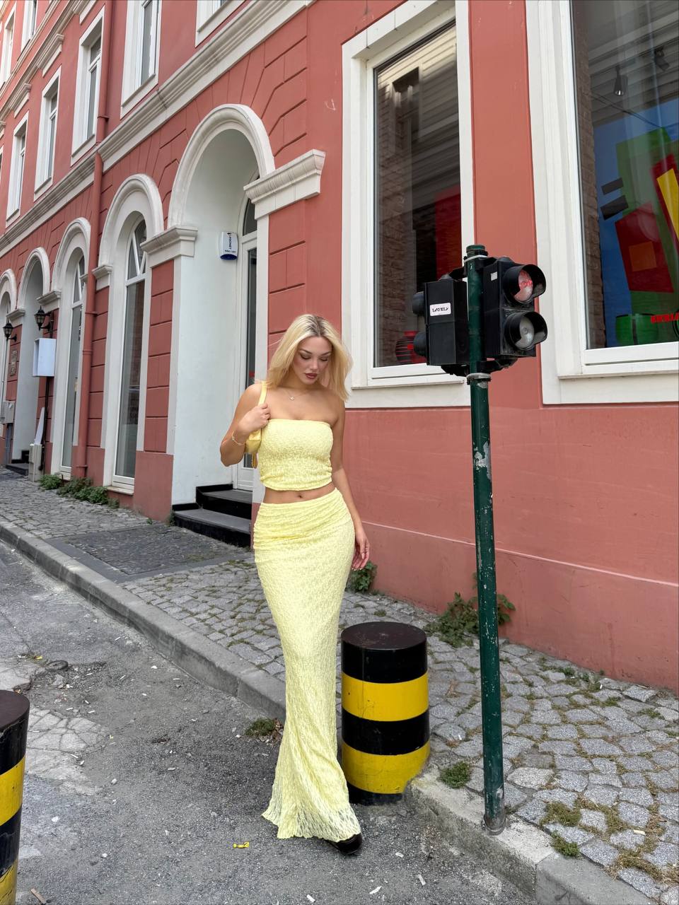 Saffron Breeze Tiered Maxi Boho Romance - 1226