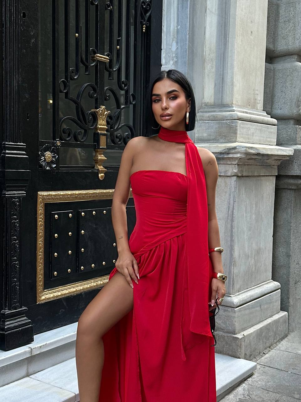 The Radiance One-Shoulder Maxi Dress - 1238