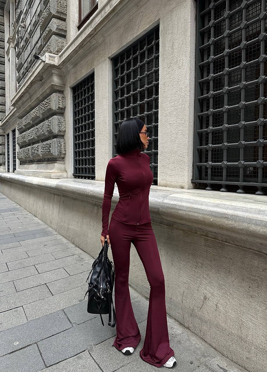 The Luxe Zip-Up Two-Piece Set – 1038