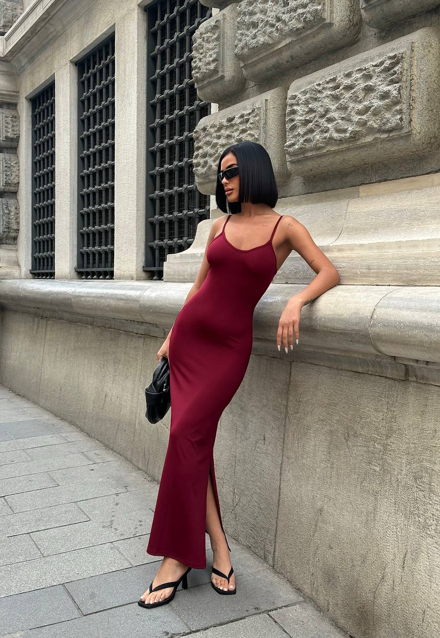 The Milan Slip Maxi Dress Effortless Allure - 1181