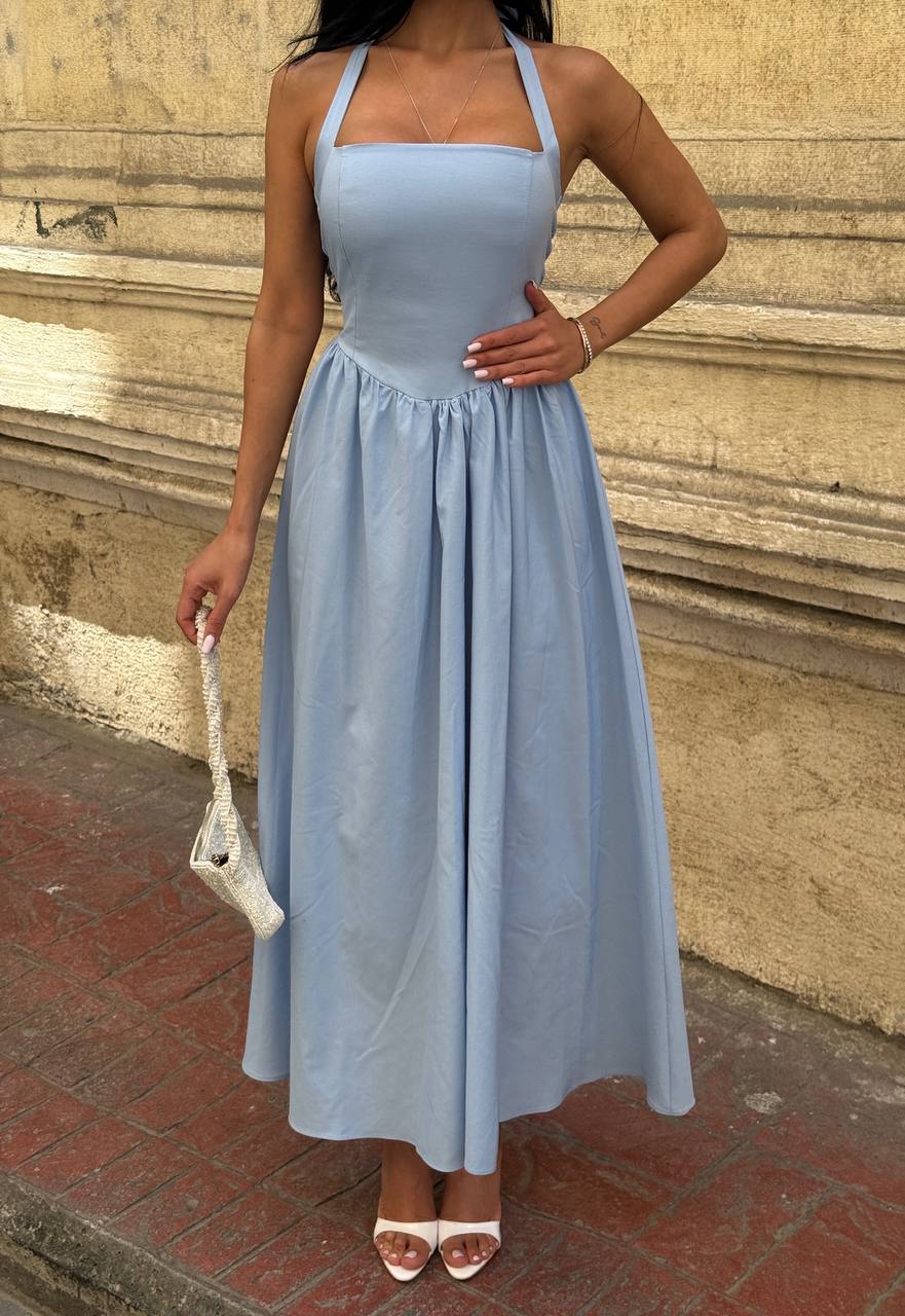 The Vienna Halter-Back Maxi Dress – 1213